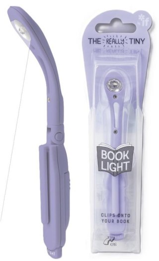 Lampka do książki liliowa