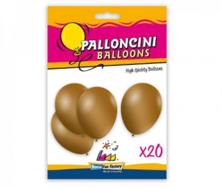 Balony metaliczne złote 26cm 20szt