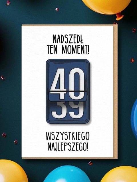 Karnet Urodziny 40