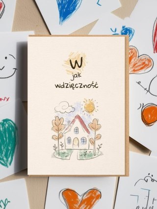 Karnet okolicznościowy W jak wdzięczność