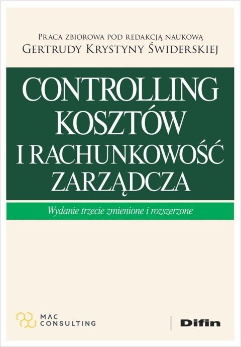 Controlling kosztów i rachunkowość zarządcza
