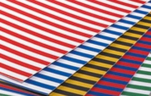 Karton w paskami 300g 25x35cm 10 arkuszy