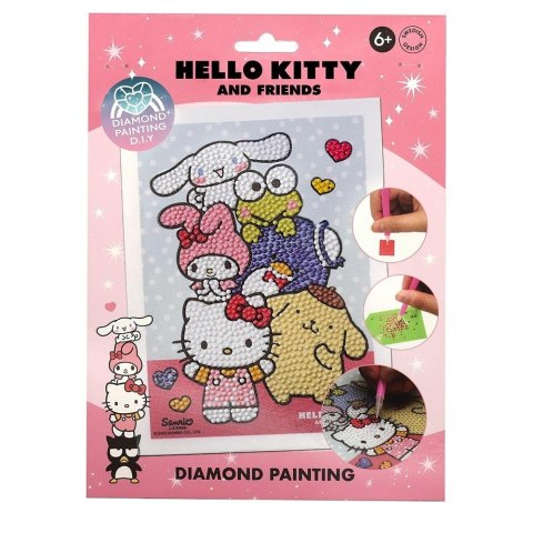 Maluj diamentami po numerach Hello Kitty