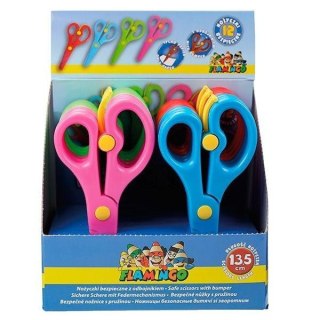 Nożyczki bezpieczne z odbojnikiem 13,5cm (12szt)