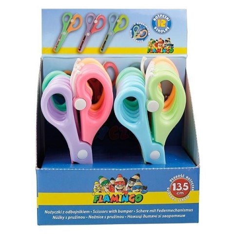 Nożyczki z odbojnikiem 13,5cm (12szt)