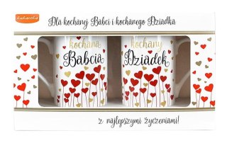 Kubek komplet Q Babcia i Dziadek