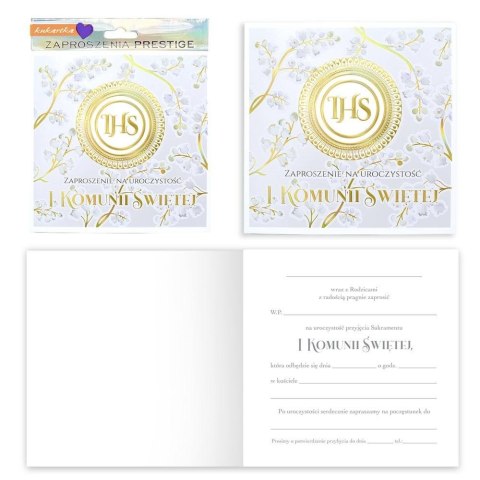 Zaproszenie Komunia 5szt
