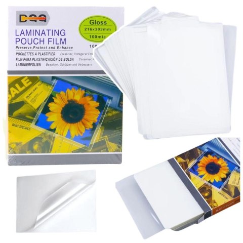 Folia do laminowania A4 100mic 100szt błyszcząca