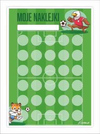 Karty motywacyjne piłka nożna (5szt)