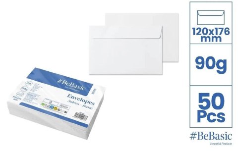 Koperty białe 120x176 mm (50szt)