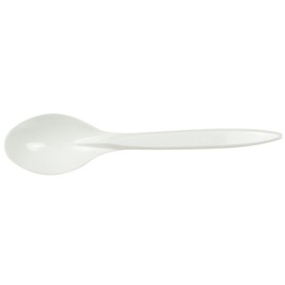 Łyżki wielorazowe białe 8szt