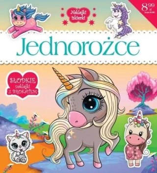 Naklejki iskierki z brokatem. Jednorożce