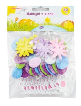 Naklejki wielkanocne z pianki 80szt