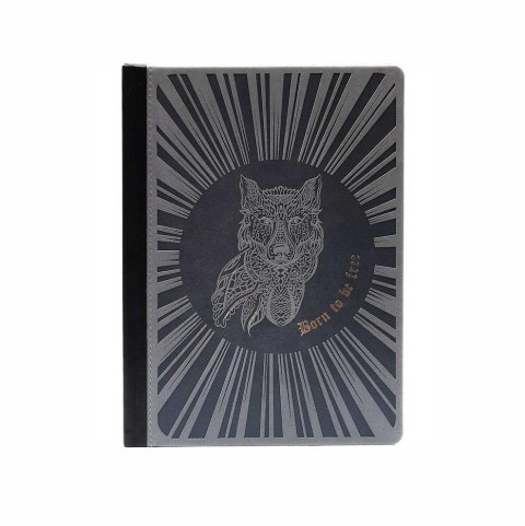 Notatnik A5 Ltd M+ kropki Wilk szary