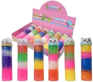 Slime wielokolorowy, krystaliczny z kuleczkami MIX