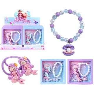 Zestaw biżuterii gumki bransoletka syreny MIX