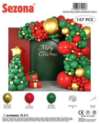 Balony Boże Narodzenie 147szt