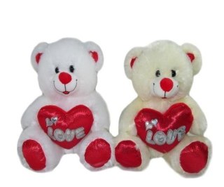 Miś z sercem 30cm MIX