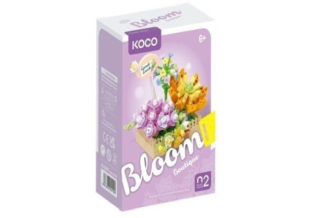 Klocki Sukulenty Doniczka fiolet