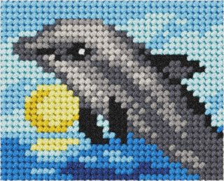 Haft. Moje pierwsze wyszywanie - Delfin