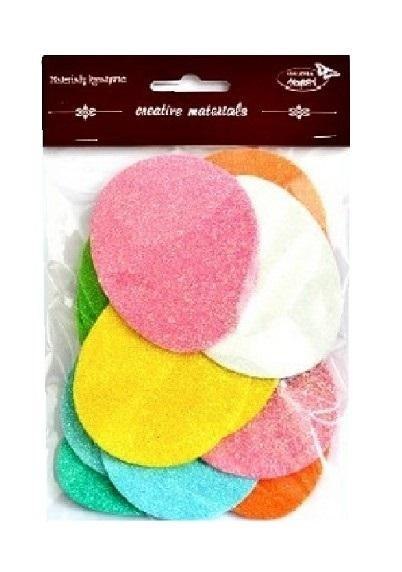 Jaja duże brokatowe 16szt