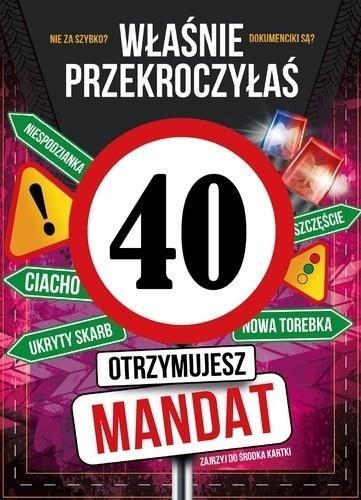 Karnet Urodziny 40