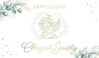 Zaproszenie Chrzest (10szt)