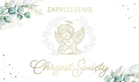 Zaproszenie Chrzest (10szt)
