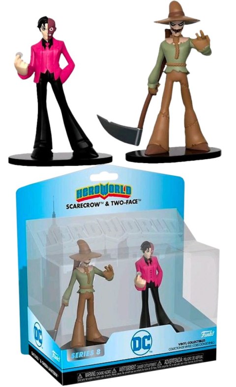 FUNKO Heroworld 2pak Scarecrow & Two Face FUNKO Heroworld 2pak Scarecrow & Two Face