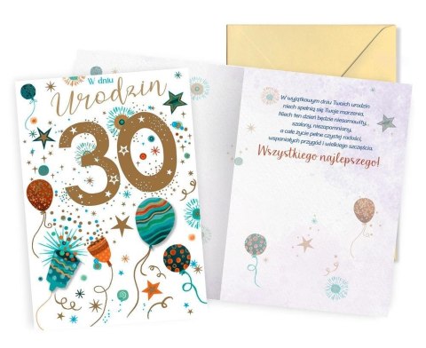Karnet Urodziny 30