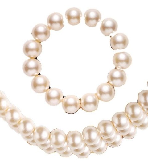 Choker i bransoletka perłowa