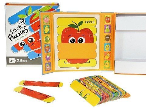 Puzzle paski - Owoce 36el