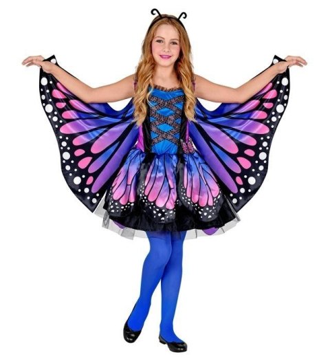 Strój motyla w kolorze granatowym roz. 104cm