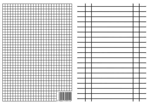 Liniuszek A4 kratka/linia (10szt)