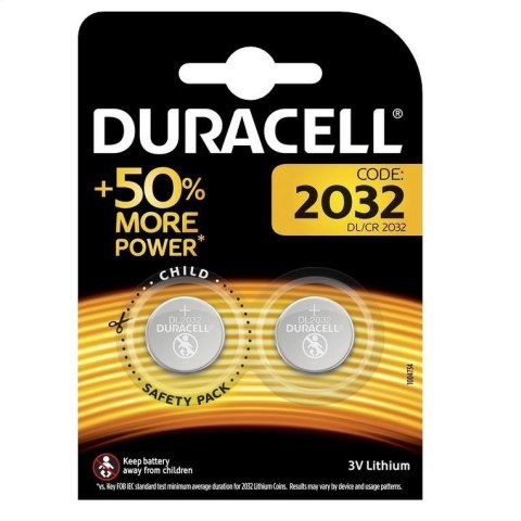 DURACELL BATTERY LITHIUM DL2032 BLISTER*2