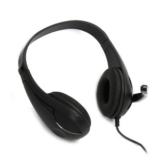 FREESTYLE HI-FI STEREO SŁUCHAWKI NAUSZNE MIC ADAPTER HEADPHONES BLACK [42675] TE