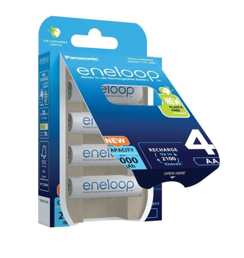 PANASONIC ENELOOP ACCUMULATOR HR6 AA 2000mAh PRE CHARGED BLISTER*4