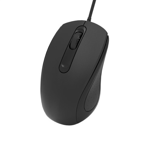 OMEGA MOUSE MYSZ 3D OFFICE 1200DPI 1,5M USB-C BLACK [46069]