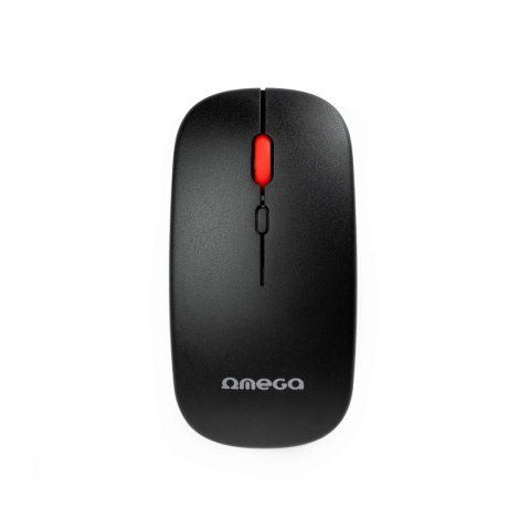 OMEGA MYSZ BEZPRZEWODOWA ŁADOWALNA BLUETOOTH RECHARGABLE MOUSE WIRELESS USB-C 1600DPI OFFICE BLACK [46067]
