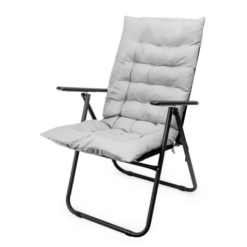 PLATINET MATRESS PAD FOR CAMPING CHAIR NAKŁADKA NA KRZESŁO CAMPINGOWE 105X50X6 CM GREY 46141