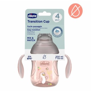 Kubek treningowy z miękkim ustnik 200ml beż 4m+