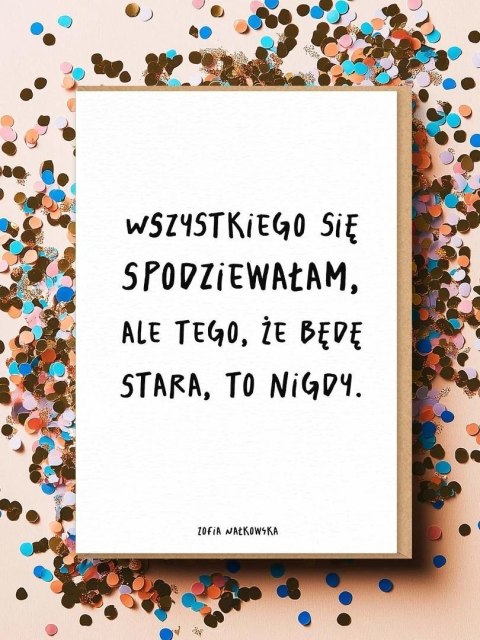 Karnet Wszystkiego się spodziewałam