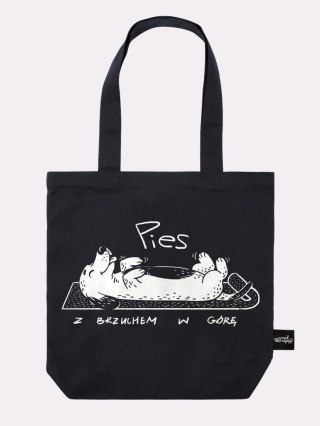 Torba Pies z brzuchem na górze