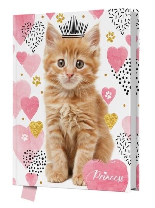 Pamiętnik z kłódką 80 kartek Princess Cat