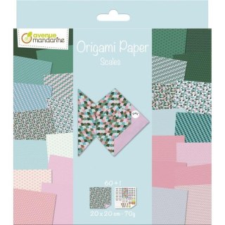 Papier Origami Łuski 20x20cm 70g