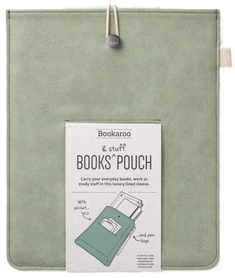 Bookaroo Books & Stuff - etui na książkę - oliwka