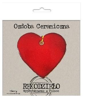 Zawieszka ceramiczna - Serce