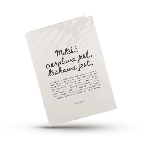 Kartka składana - Hymn o milości