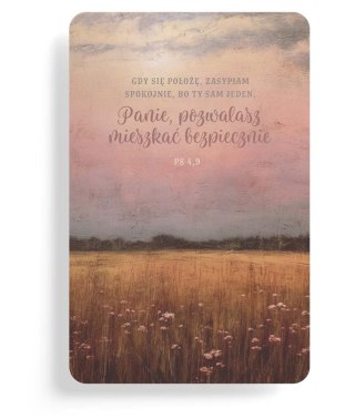 Magnes na lodówkę - Gdy się położę - pole