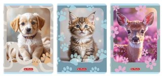 Zeszyt A4/32K kratka Animals (10szt) HERLITZ